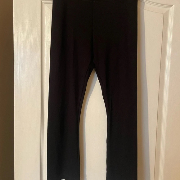 Seafolly Black Splendour Flare Pant Stretch Kick Flare Pull-On Pant Size Small - Picture 3 of 7